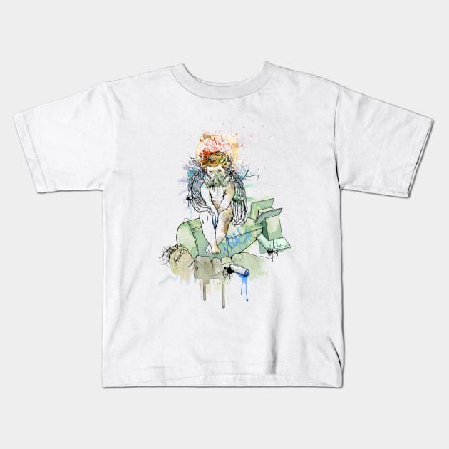 Bombing for Peace Kids T-Shirt by ANTICLOTHESdotCOM